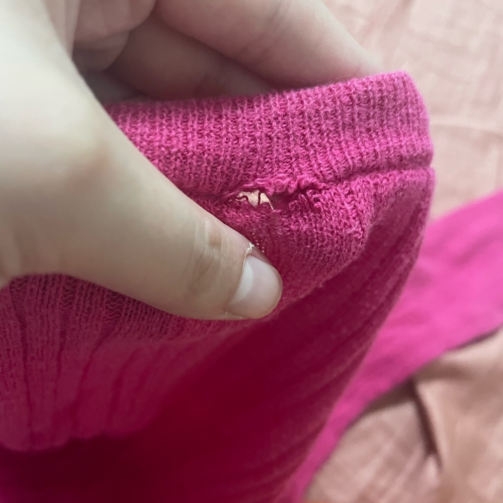 Pink Rose Ribbed Top - Picture 3 of 6